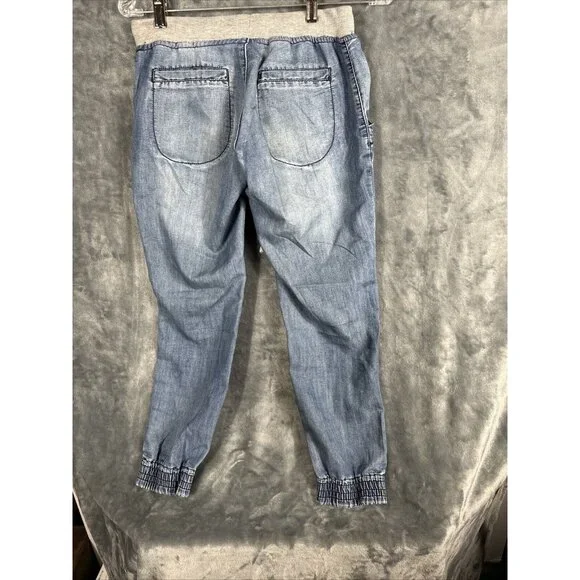 Rue 21 Pants Girls Small Distressed Soft Blue Joggers - Picture 10 of 11